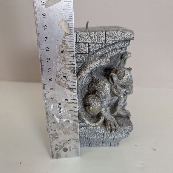 Rare Gothic Gargoyle Candle – Medieval Cathedral Style – Fantasy Decor – Unused - Picture 10 of 11